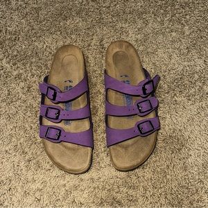Women’s Birkenstock Florida Soft Bed Purple Size 10